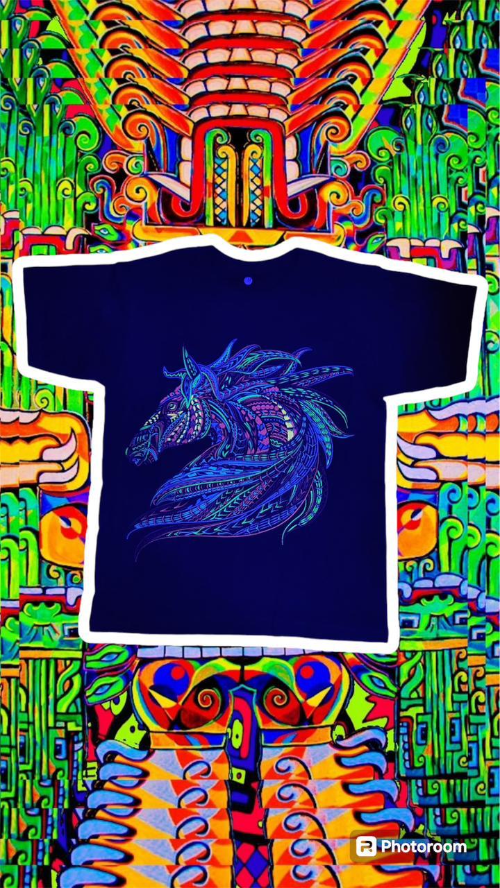 🐴 Camiseta acuarela y puntillismo caballo 🐴