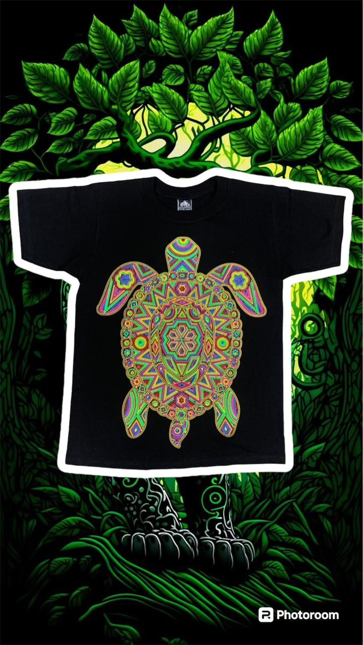 🐢 Camiseta acuarela y puntillismo tortuga 🐢