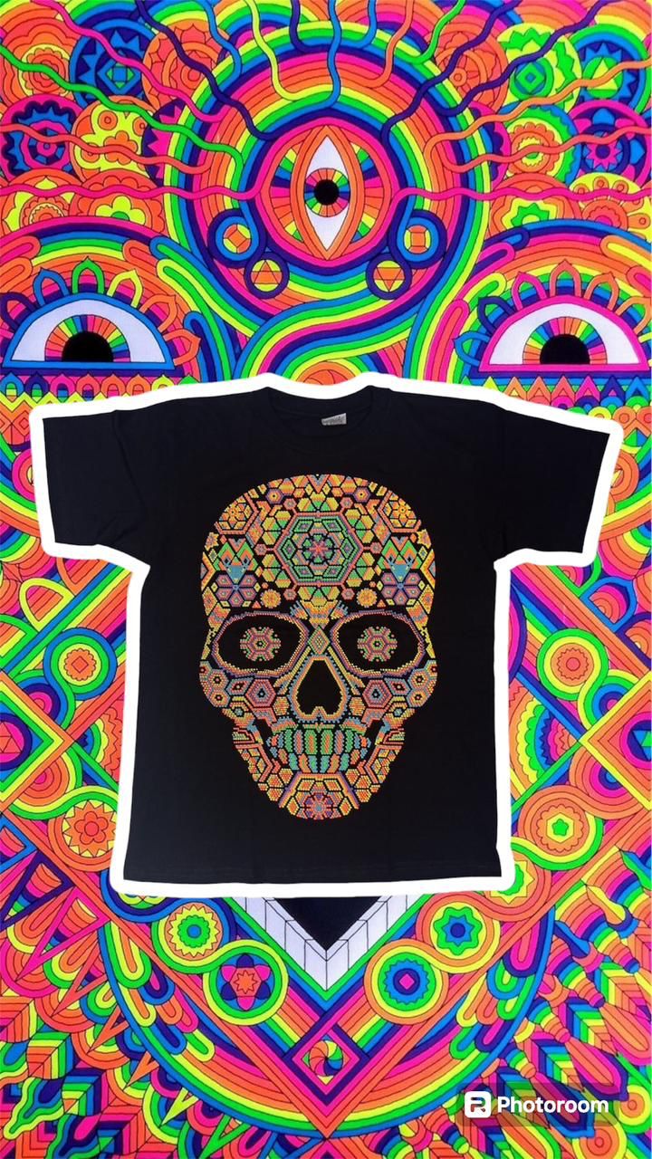 💀🟡 Camiseta acuarela y puntillismo caravela 💀🟡