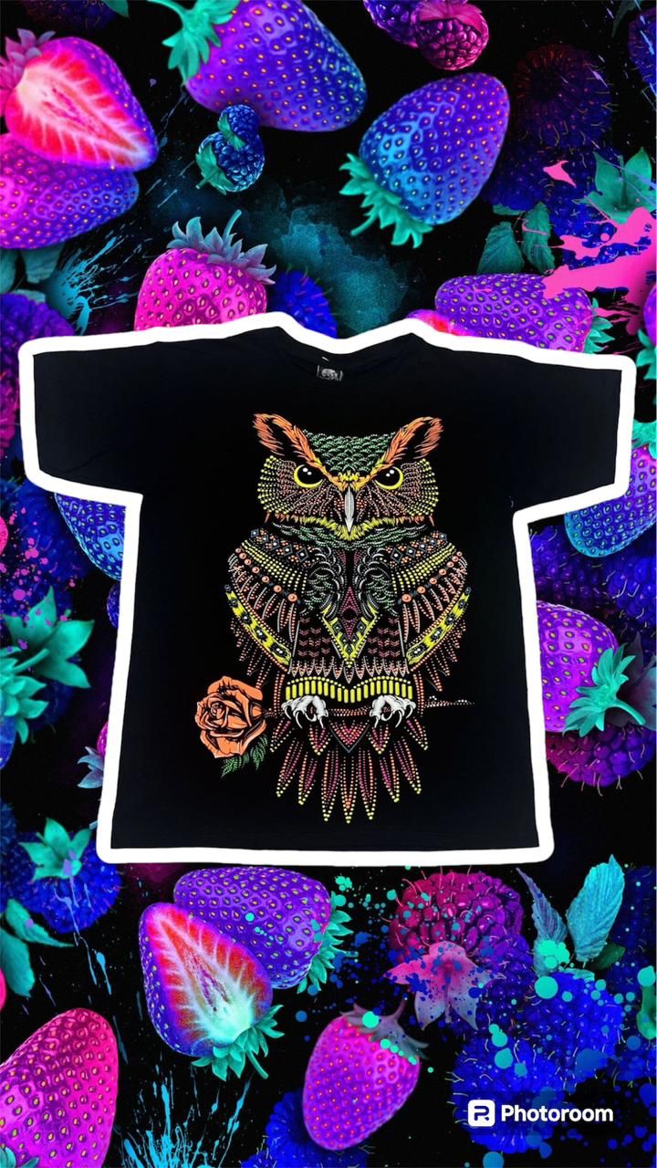 🦉🦉 Camiseta acuarela y puntillismo búho 🦉🦉