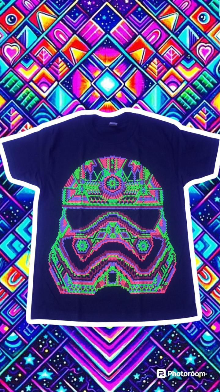 🤖 Camiseta acuarela y puntillismo Clone Troopers 🤖